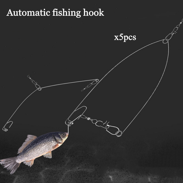 fishing hooks 5pcs/lot automatic spring hook stainless steel lazy universal full the water supplies
fishing hooks 5pcs/lot automatic spring hook stainless steel lazy universal full the water supplies