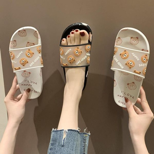 slippers women's non-slip all-match bathroom soft bottom cartoon bear shoes womens indoor luxury, Black
slippers women's non-slip all-match bathroom soft bottom cartoon bear shoes womens indoor luxury, Black