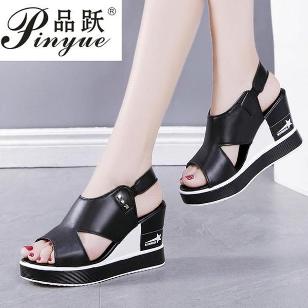 dress shoes summer women wedges heels sandals young ladies casual open toe black white wedge heel 8.5cm
dress shoes summer women wedges heels sandals young ladies casual open toe black white wedge heel 8.5cm