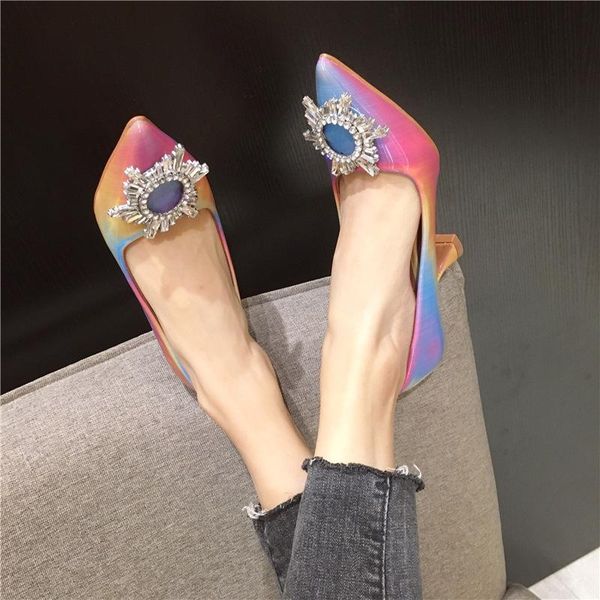 dress shoes 2021 autumn single metal rhinestone pointed female magic color thin high-heeled wedding, Black
dress shoes 2021 autumn single metal rhinestone pointed female magic color thin high-heeled wedding, Black
