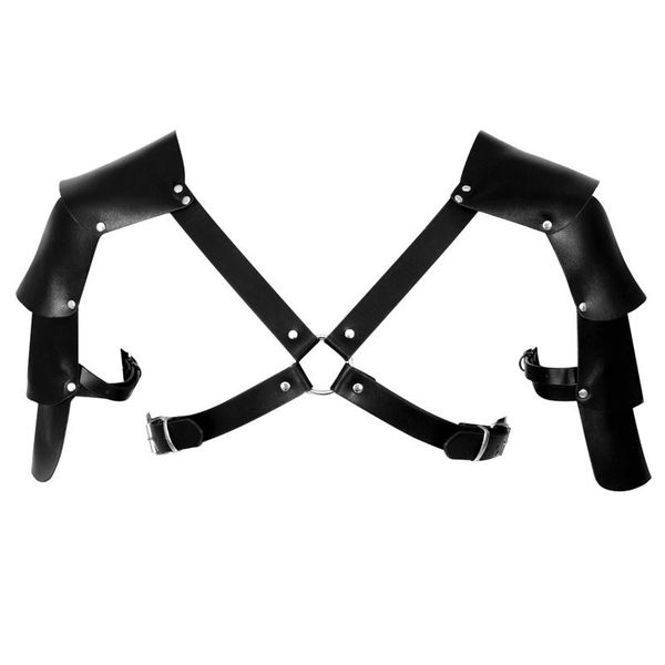 men's body shapers faux leather chest harness men adjustable costumes bondage clubwear with shoulder armors buckles cosplay rave wear, Black;brown
men's body shapers faux leather chest harness men adjustable costumes bondage clubwear with shoulder armors buckles cosplay rave wear, Black;brown