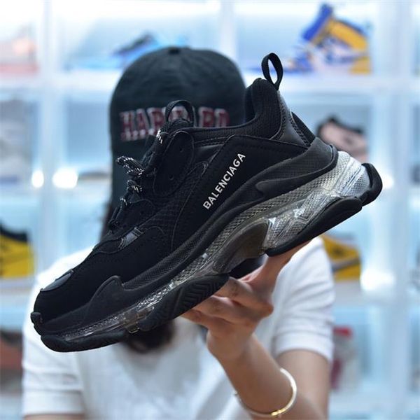 17fw retro triple s sneakers boots trainer paris bottom old dad shoes grandpa slipper baskets femmes chaussures hommes luxury women designer, Black
17fw retro triple s sneakers boots trainer paris bottom old dad shoes grandpa slipper baskets femmes chaussures hommes luxury women designer, Black
