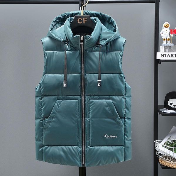 men's vests cotton vest autumn and winter fashion brand hooded jacket korean version shoulder thickened warm loose bright, Black;white
men's vests cotton vest autumn and winter fashion brand hooded jacket korean version shoulder thickened warm loose bright, Black;white