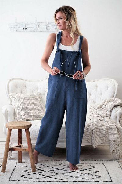 women casual cotton linen jumpsuit pants overalls dungaree wide leg trousers, Black;blue
women casual cotton linen jumpsuit pants overalls dungaree wide leg trousers, Black;blue