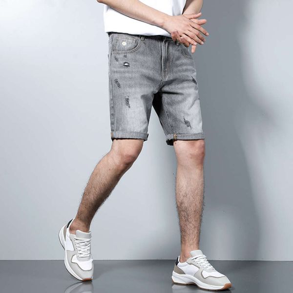 denim shorts capris elastic holed loose trend versatile men's pants summer thin, Blue
denim shorts capris elastic holed loose trend versatile men's pants summer thin, Blue