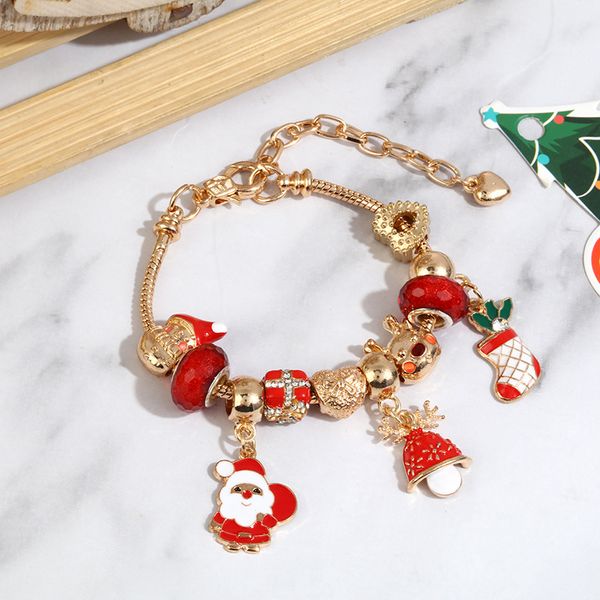 2021 new christmas red crystal beaded bracelet for women alloy handmade jewelry gift lovers' friend, Black
2021 new christmas red crystal beaded bracelet for women alloy handmade jewelry gift lovers' friend, Black