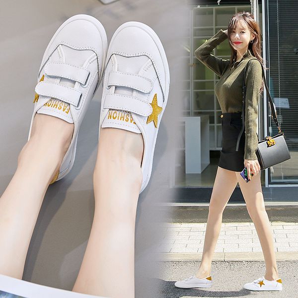 new white shoes women's 2021 women's spring and autumn student leisure sports flat soled, Black
new white shoes women's 2021 women's spring and autumn student leisure sports flat soled, Black