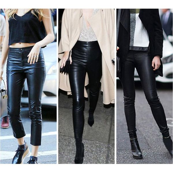 women's pants & capris women leather black high waist velvet warm pu pencil fashion ladies stretch skinny trousers pantalon femme, Black;white
women's pants & capris women leather black high waist velvet warm pu pencil fashion ladies stretch skinny trousers pantalon femme, Black;white