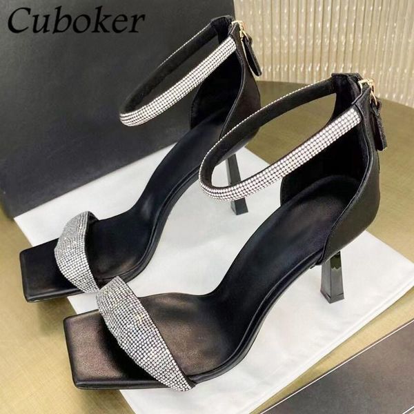dress shoes 2021 women sandals super high heels square toe ankle slingback crystal pumps summer runway party woman, Black
dress shoes 2021 women sandals super high heels square toe ankle slingback crystal pumps summer runway party woman, Black