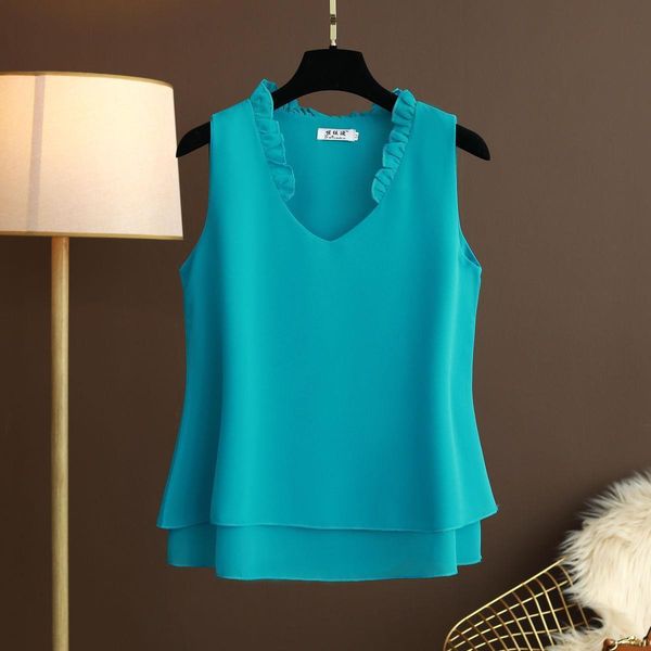 plus size 5xl chiffon blouse women summer sleeveless casual new 2021 korean style vintage sleeveless v neck woman blouses shirts, White
plus size 5xl chiffon blouse women summer sleeveless casual new 2021 korean style vintage sleeveless v neck woman blouses shirts, White