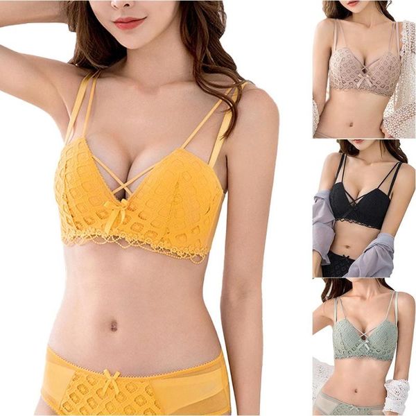 bras women underwear lingerie solid color wireless push up breathable lace bralette, Red;black
bras women underwear lingerie solid color wireless push up breathable lace bralette, Red;black