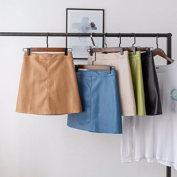 skirts 19 spring and autumn korean women's short skirt pu leather temperament was thin legs long wild a word, Black
skirts 19 spring and autumn korean women's short skirt pu leather temperament was thin legs long wild a word, Black