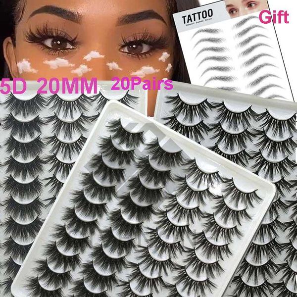 false eyelashes 20 pairs 5d 20mm mink lashes eyebrow tattoo stick as gift natural long eyelash dramatic silk handmade eye lash
false eyelashes 20 pairs 5d 20mm mink lashes eyebrow tattoo stick as gift natural long eyelash dramatic silk handmade eye lash