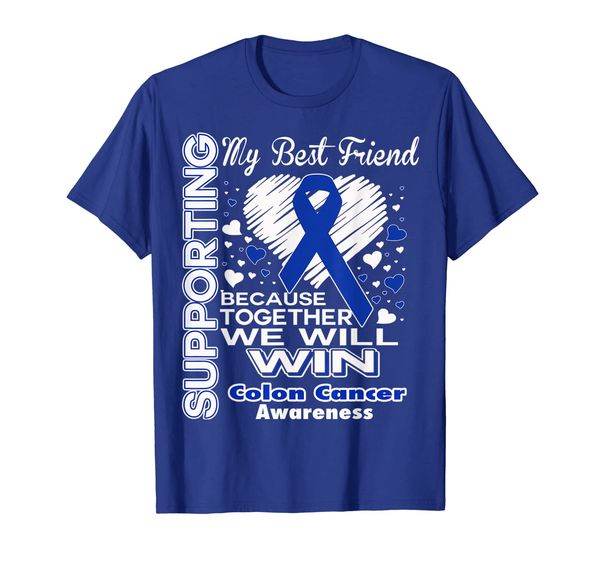 Supporting my Best Friend - Colon Cancer Awareness Shirt, White;black
Supporting my Best Friend - Colon Cancer Awareness Shirt, White;black