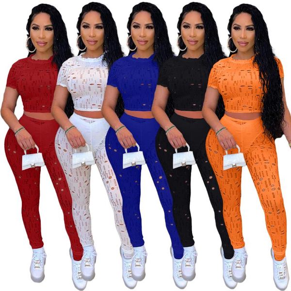 women's tracksuits summer 2021 womens clothing leggings pant mesh two piece sets hollow out 2 pieces set outfits, Gray
women's tracksuits summer 2021 womens clothing leggings pant mesh two piece sets hollow out 2 pieces set outfits, Gray