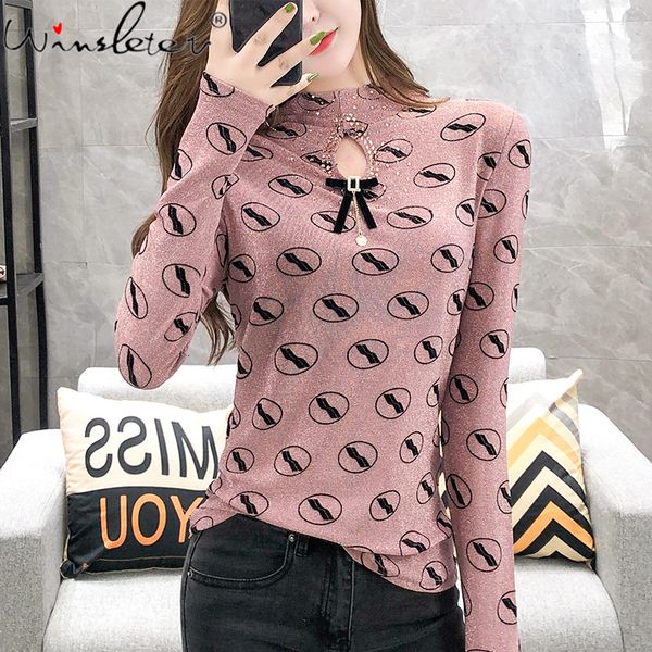 2021 new autumn winter diamonds hollow out t-shirt turtleneck women fashion casual simple shiny tshirt long sleeve femme tee t08501l 9e, White
2021 new autumn winter diamonds hollow out t-shirt turtleneck women fashion casual simple shiny tshirt long sleeve femme tee t08501l 9e, White