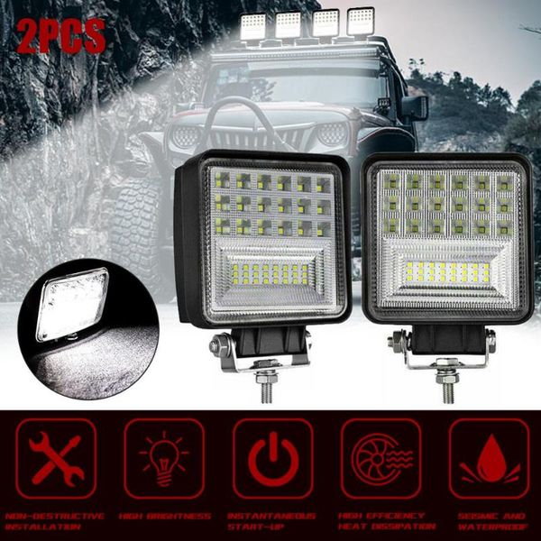 4 inch 126w led work light bar flood spot pure white 6000k offroad car truck boat driving fog lamps
4 inch 126w led work light bar flood spot pure white 6000k offroad car truck boat driving fog lamps