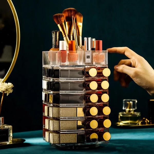 48 grid stackable lipstick storage box transparent makeup organizer acrylic lipstick display stand big capacity can rotate 360 °
48 grid stackable lipstick storage box transparent makeup organizer acrylic lipstick display stand big capacity can rotate 360 °