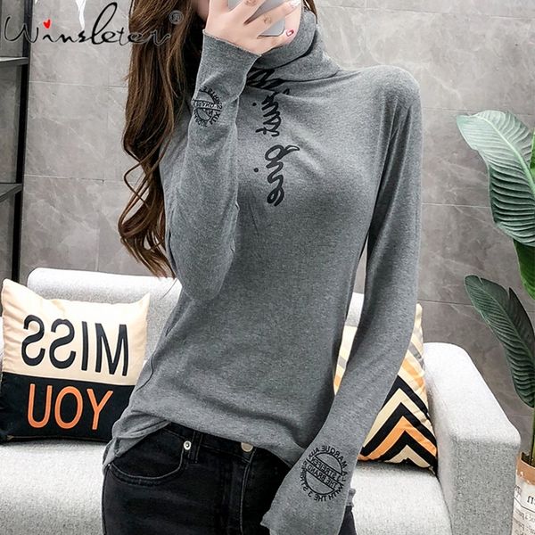 bottoming slim tee letter printed t shirt summer women casual turtleneck long sleeve korean hipster tshirt cotton t03912b 210306, White
bottoming slim tee letter printed t shirt summer women casual turtleneck long sleeve korean hipster tshirt cotton t03912b 210306, White
