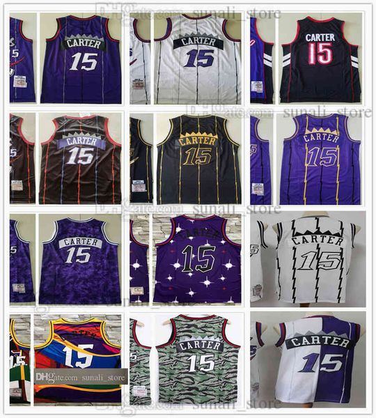 1998-99 retro mitchell & ness vince 15 carter basketball jerseys man purple white black vintage shirts stitched, Black;red
1998-99 retro mitchell & ness vince 15 carter basketball jerseys man purple white black vintage shirts stitched, Black;red