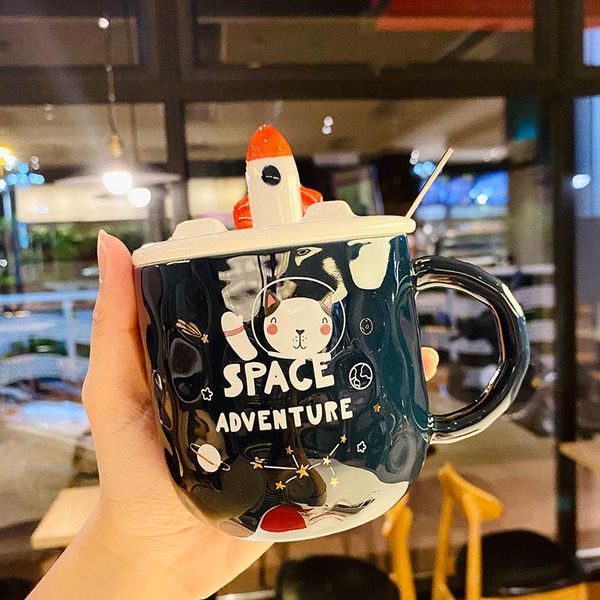 mugs fashion rocket starry ceramic cup with spoon large capacity cute drinking lid coffee
mugs fashion rocket starry ceramic cup with spoon large capacity cute drinking lid coffee