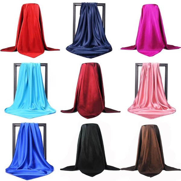 scarves sold fashion candy color women scarf solid square wrap large satin silk muslim hijab head 90*90cm spring, Blue;gray
scarves sold fashion candy color women scarf solid square wrap large satin silk muslim hijab head 90*90cm spring, Blue;gray
