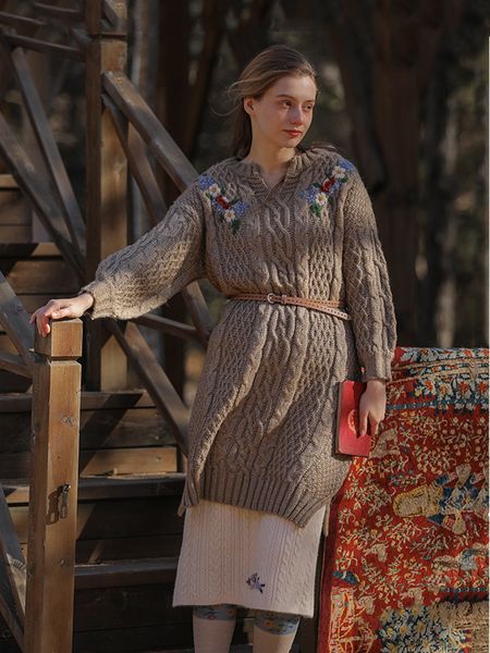 women's sweaters full winter women vintage casual wool korean fashion handmade embroidery mori girl pullover long coat j4r4, White;black
women's sweaters full winter women vintage casual wool korean fashion handmade embroidery mori girl pullover long coat j4r4, White;black