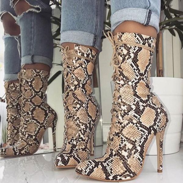 women's boots pu fine high-heeled 11.5cm pointed serpentine medium boots single boot cover heel women's, Black
women's boots pu fine high-heeled 11.5cm pointed serpentine medium boots single boot cover heel women's, Black