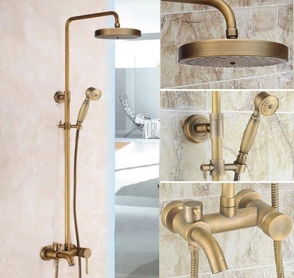 bathroom shower sets vintage retro antique brass single handle 7.7 inch round rain faucet set bath tub mixer tap hand mrs188
bathroom shower sets vintage retro antique brass single handle 7.7 inch round rain faucet set bath tub mixer tap hand mrs188
