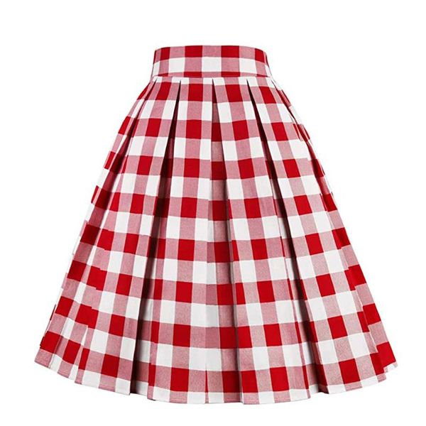 skirts checkered cotton women midi skirt high waist pin up hepburn retro vintage swing 50s 60s rockabilly plaid ss0012, Black
skirts checkered cotton women midi skirt high waist pin up hepburn retro vintage swing 50s 60s rockabilly plaid ss0012, Black