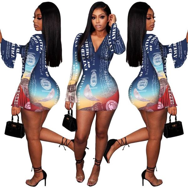 plus size usd printing full sleeve dress for woman night club party mall goth outfits fashion mini dress y2k clothes 2021, Black;gray
plus size usd printing full sleeve dress for woman night club party mall goth outfits fashion mini dress y2k clothes 2021, Black;gray