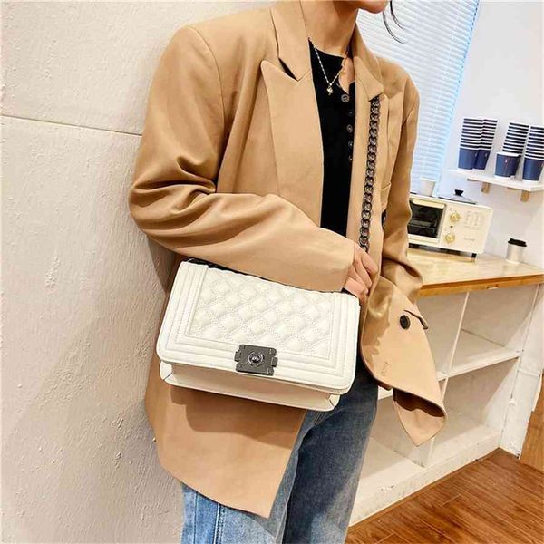 2021 new fashion shoulder pu lingge chain trend korean version simple slant cross handbag women's bag
2021 new fashion shoulder pu lingge chain trend korean version simple slant cross handbag women's bag
