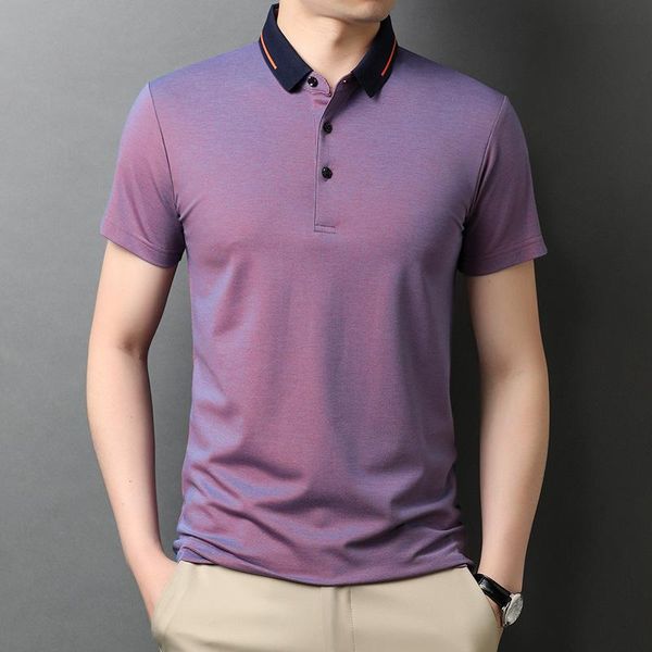 men's polos 5.2% silk,6.4% modal,23% cotton shirt men short sleeve purple poloshirt collar tshirt male for business casual, White;black
men's polos 5.2% silk,6.4% modal,23% cotton shirt men short sleeve purple poloshirt collar tshirt male for business casual, White;black