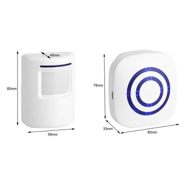 doorbells smart doorbell wireless infrared sensor motion detector entry door bell alarm with receiver & transmitter waterproof
doorbells smart doorbell wireless infrared sensor motion detector entry door bell alarm with receiver & transmitter waterproof