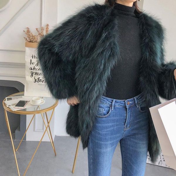 women's fur & faux 2021 haining splicing raccoon coat mao qiu dong whom long hair really fashionable collar on sale, Black
women's fur & faux 2021 haining splicing raccoon coat mao qiu dong whom long hair really fashionable collar on sale, Black