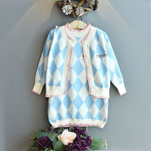 girls sweater sets kids clothing baby clothes outfits autumn winter cotton knitting patterns cardigan coat sleeveless dress children suits 2, Blue
girls sweater sets kids clothing baby clothes outfits autumn winter cotton knitting patterns cardigan coat sleeveless dress children suits 2, Blue