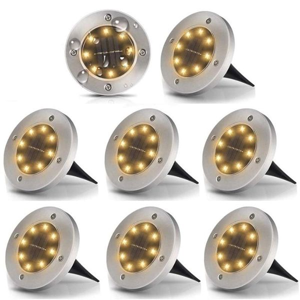 solar lamps thrisdar 8pcs ground light 8 led outdoor pathway in-ground disk landscape walkway lawn step deck
solar lamps thrisdar 8pcs ground light 8 led outdoor pathway in-ground disk landscape walkway lawn step deck