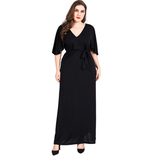 plus size dresses black summer for women maxi long party dress v neck short sleeve belted high waist tunic clothing
plus size dresses black summer for women maxi long party dress v neck short sleeve belted high waist tunic clothing