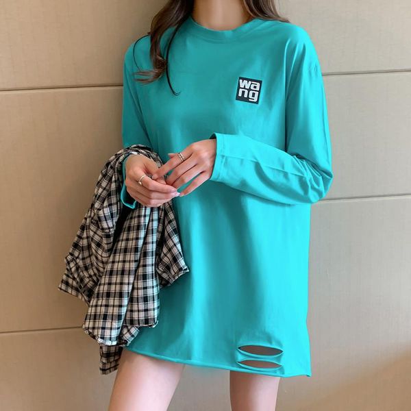 women's t-shirt basic cotton spring t shirt women knitted long sleeves tee high elasticity breathable o neck hole female tshirt, White
women's t-shirt basic cotton spring t shirt women knitted long sleeves tee high elasticity breathable o neck hole female tshirt, White