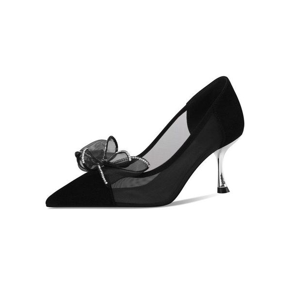 dress shoes pumps women high heeled suede leather elegant fashion concise wedding pointed toe shallow, Black
dress shoes pumps women high heeled suede leather elegant fashion concise wedding pointed toe shallow, Black