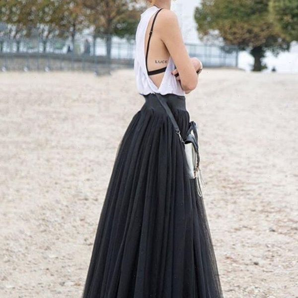 high waist pleated skirt solid mesh long tulle skirts for women girl skirt ladies casual 60 95cm, Black
high waist pleated skirt solid mesh long tulle skirts for women girl skirt ladies casual 60 95cm, Black