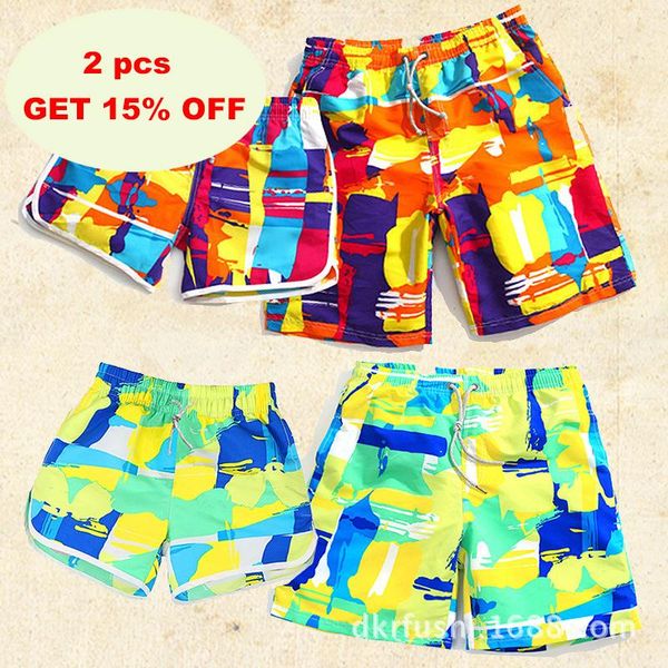 men's shorts couple beach pants men women printing casual plus size five-point male surf, White;black
men's shorts couple beach pants men women printing casual plus size five-point male surf, White;black
