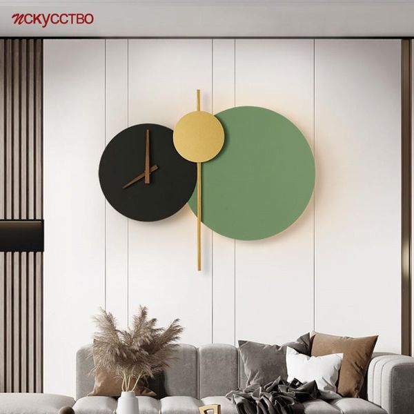 nordic designer metal round clock simple led wall lamp for living room hallway restaurant art sconce decorative light fixtures
nordic designer metal round clock simple led wall lamp for living room hallway restaurant art sconce decorative light fixtures
