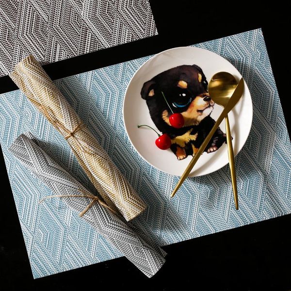 table napkin 6pcs/set pvc placemats track on the cloth matting napkins for decor braided wedding decoration reusable
table napkin 6pcs/set pvc placemats track on the cloth matting napkins for decor braided wedding decoration reusable