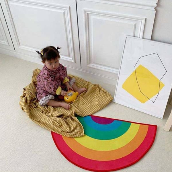 carpets fruit rainbow mat children's room clothing store decoration carpet pography props 80x150cm
carpets fruit rainbow mat children's room clothing store decoration carpet pography props 80x150cm