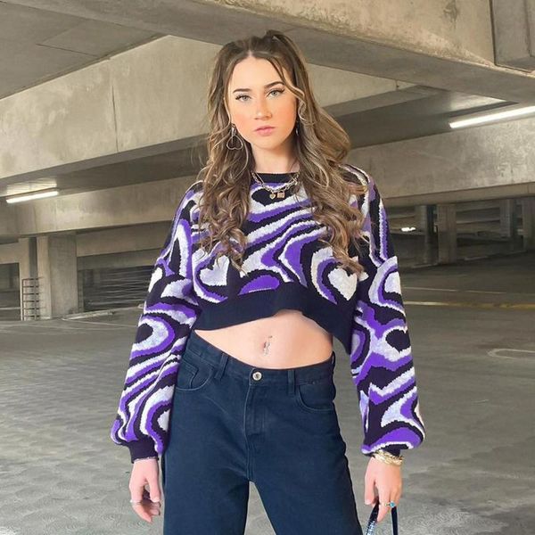women's sweaters 2000s retro heart paisley pullovers y2k grunge cropped knitwear long sleeve knitted jumper women autumn winter clothes, White;black
women's sweaters 2000s retro heart paisley pullovers y2k grunge cropped knitwear long sleeve knitted jumper women autumn winter clothes, White;black