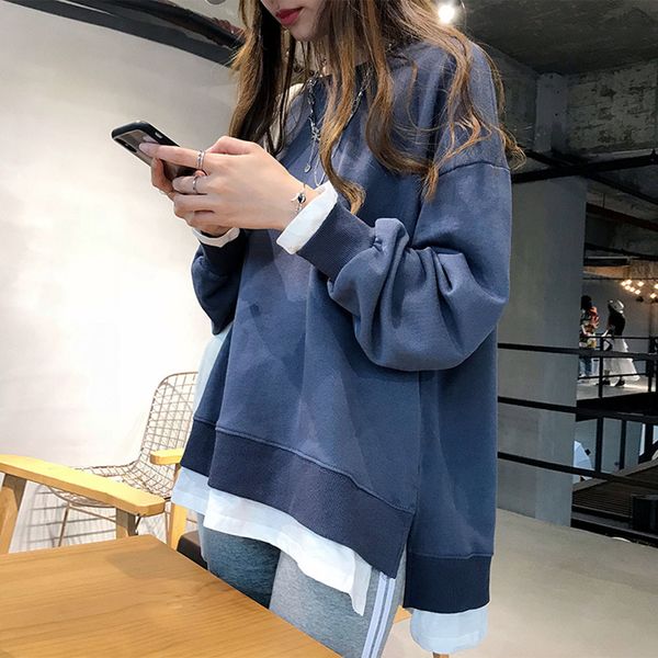 2021 new the informal neckline of two false long sleeve autumn es is a large woman's 0wt3, Black
2021 new the informal neckline of two false long sleeve autumn es is a large woman's 0wt3, Black