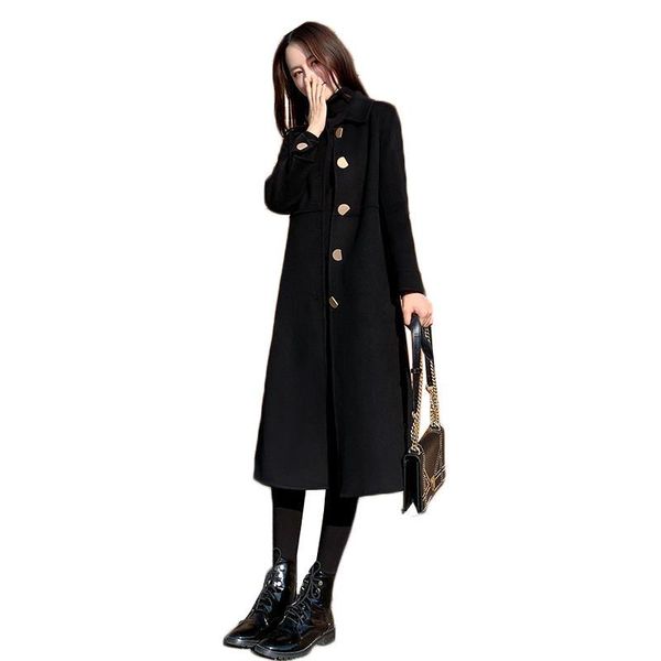 women's trench coats 2021 korean black woolen coat autumn winter long slim windbreaker outwear female overcoat jacket, Tan;black
women's trench coats 2021 korean black woolen coat autumn winter long slim windbreaker outwear female overcoat jacket, Tan;black