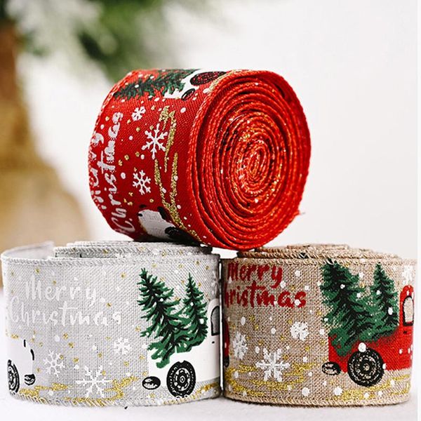 party decoration christmas ribbon printed burlap ribbons gift hair bows diy tree for 2021 xmas
party decoration christmas ribbon printed burlap ribbons gift hair bows diy tree for 2021 xmas