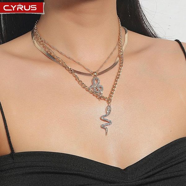 pendant necklaces punk snake for women gold color thick necklace female vintage multilayer jewelry statement wholesale, Silver
pendant necklaces punk snake for women gold color thick necklace female vintage multilayer jewelry statement wholesale, Silver
